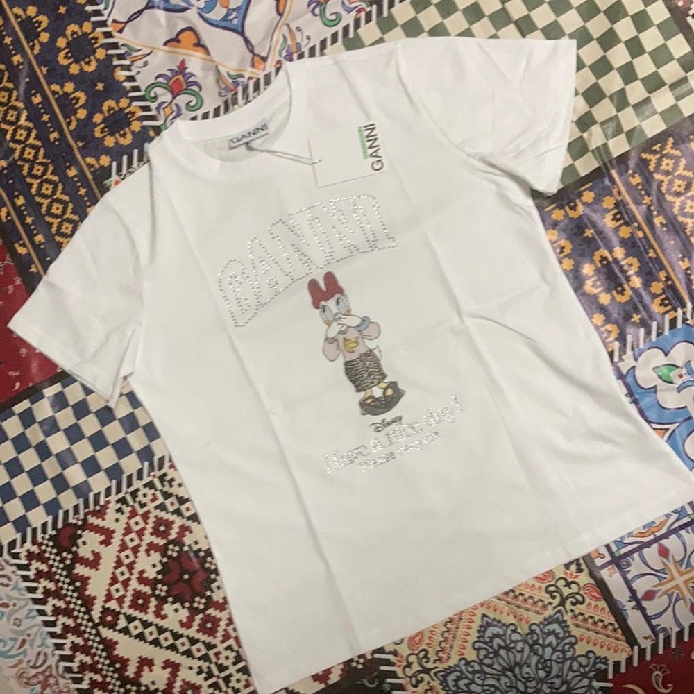 Ganni  Have a Nice day Tremding Top size Large